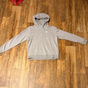 Nike Heather Gray Pullover Hoodie